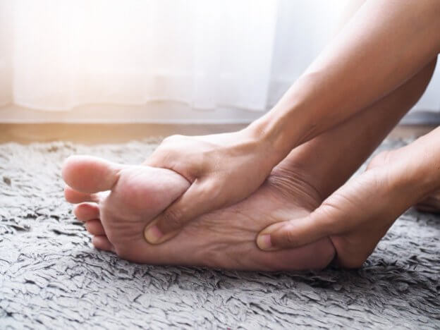 barefoot with plantar fasciitis